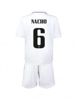 Real Madrid Nacho #6 Heimtrikotsatz für Kinder 2022-23 Kurzarm (+ Kurze Hosen)